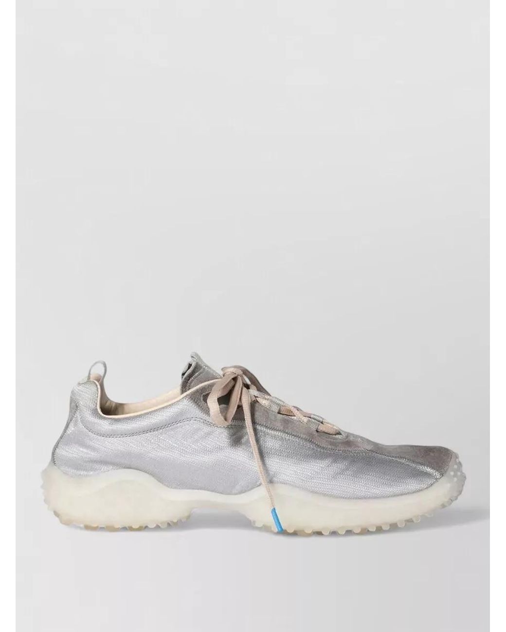Miu Miu Metallic Suede Low-Top Sneakers