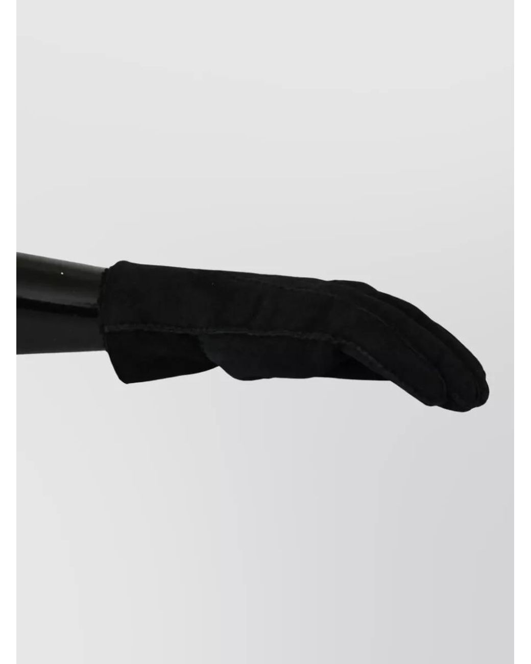Dolce & Gabbana Black Leather Gloves