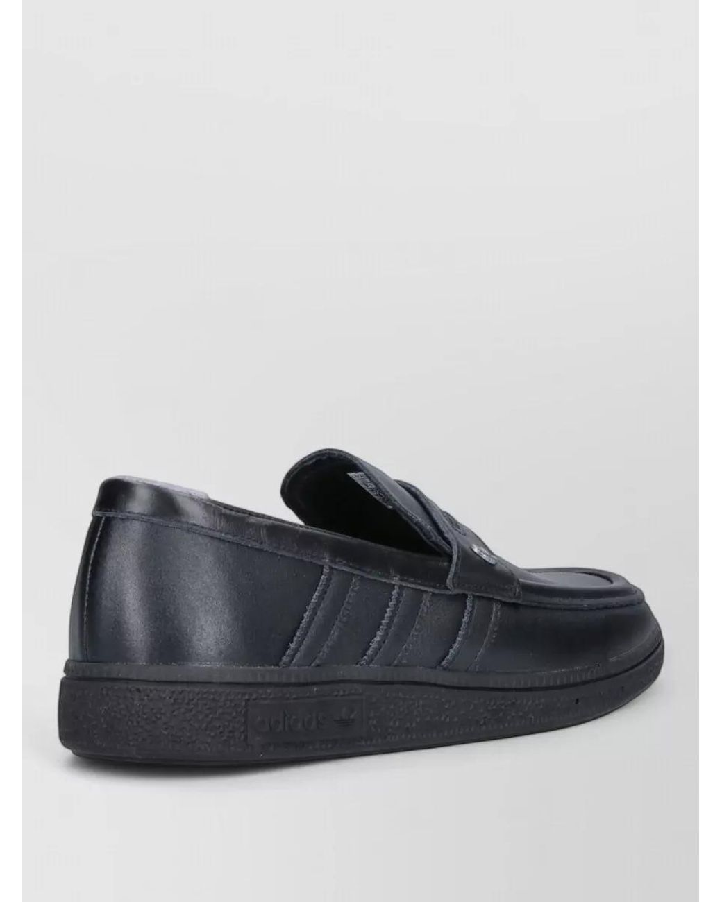 Adidas Black Leather Loafers for men