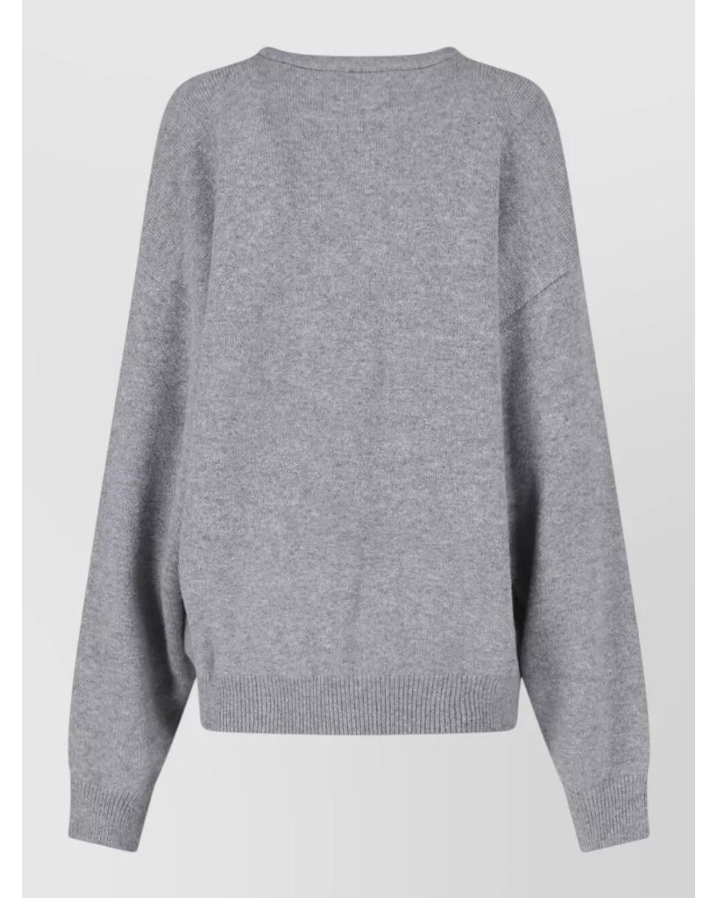 Extreme Cashmere Gray Cashmere Crewneck Cardigan