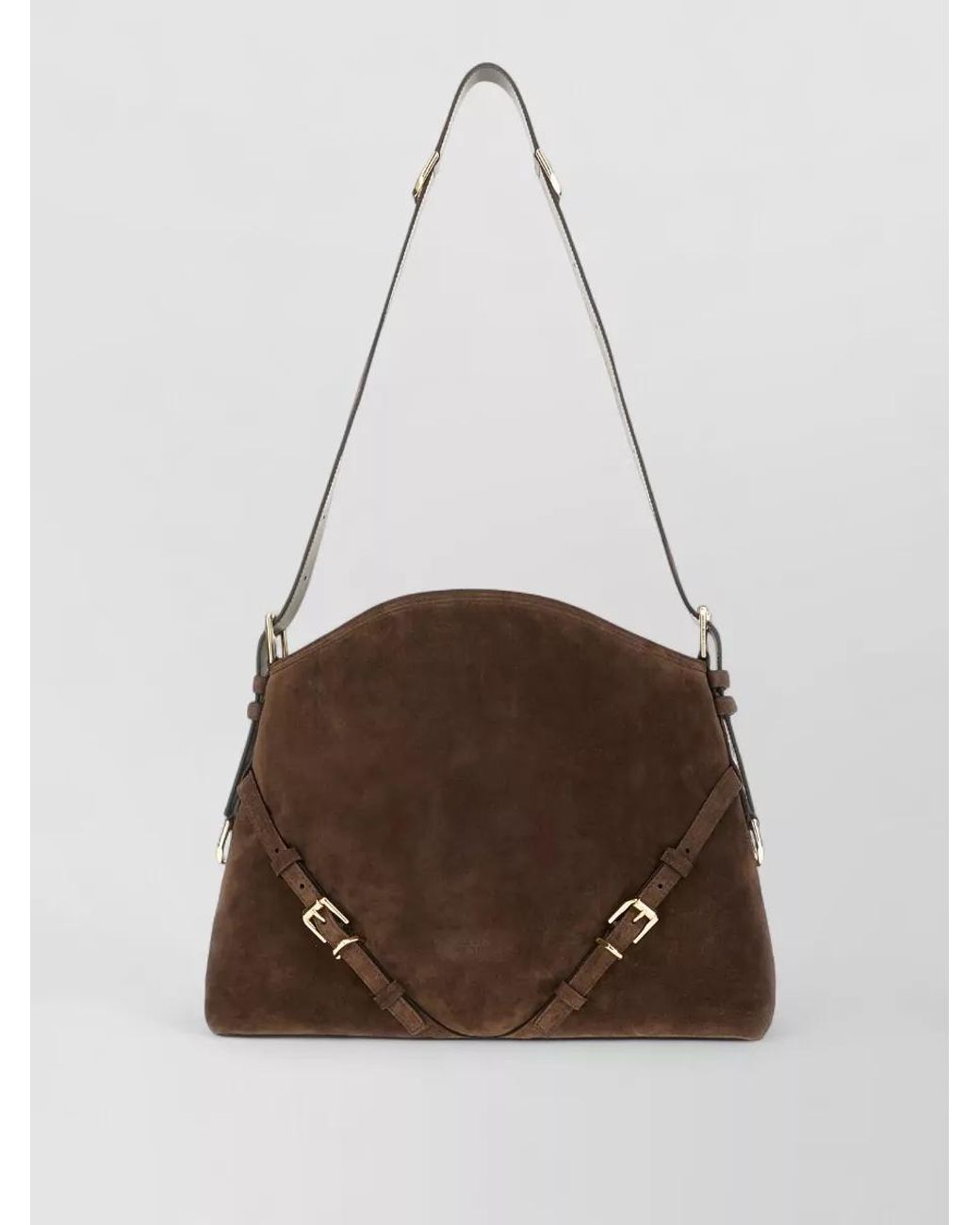 Givenchy Brown Voyou Medium Leather Shoulder Bag