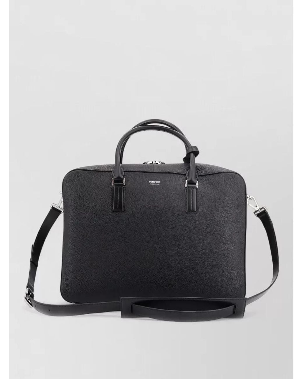Tom Ford Black Leather Briefcase for men