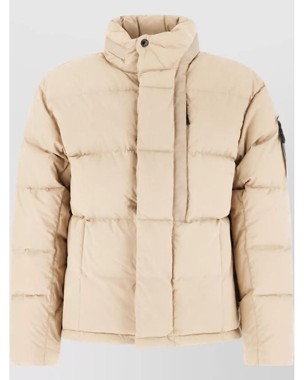 Stone Island Natural Down Puffer Jacket for men
