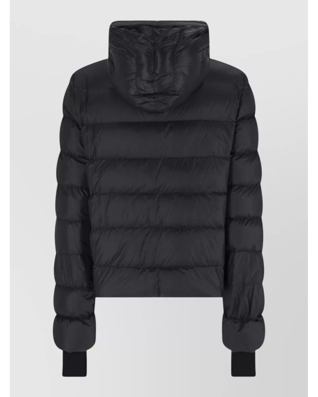 Rick Owens Black Quilted Puffer Jacket for men