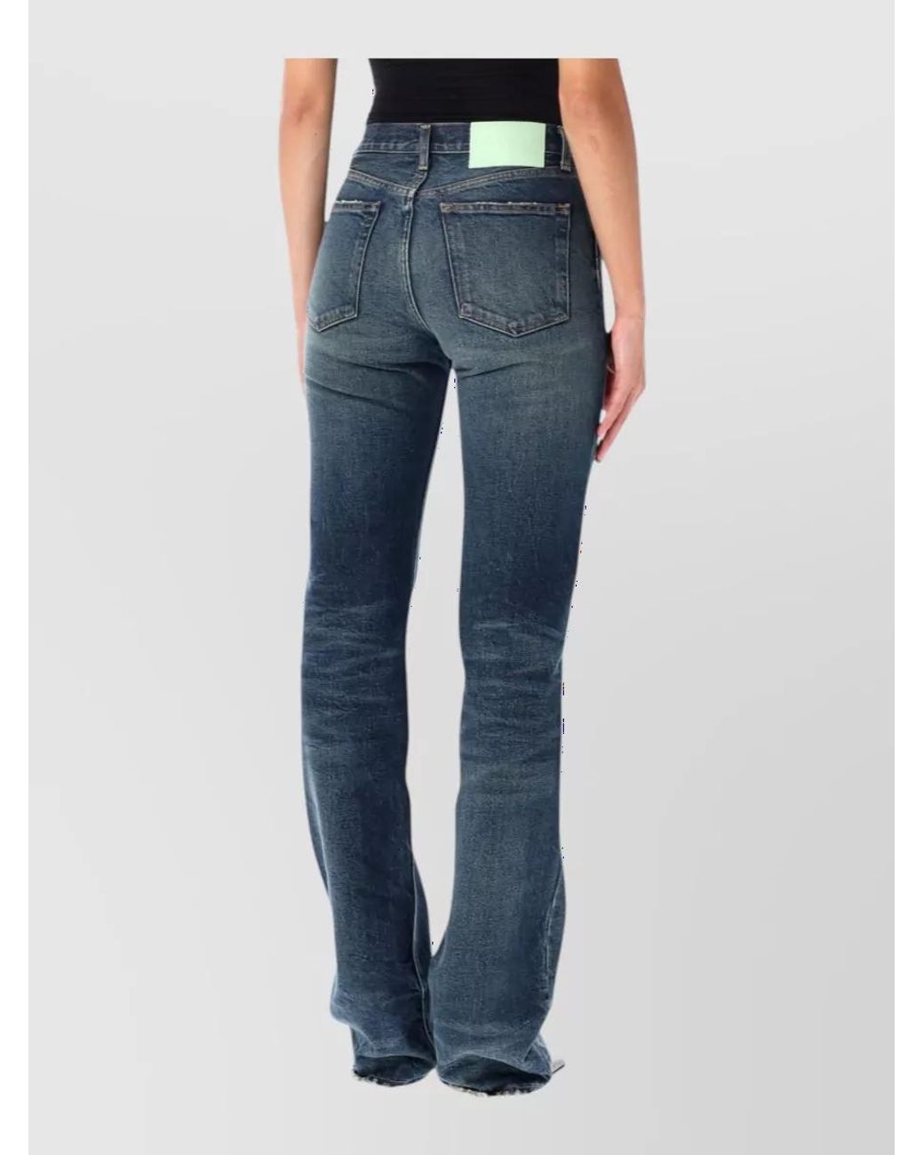 Haikure Blue Denim Straight-Leg Jeans