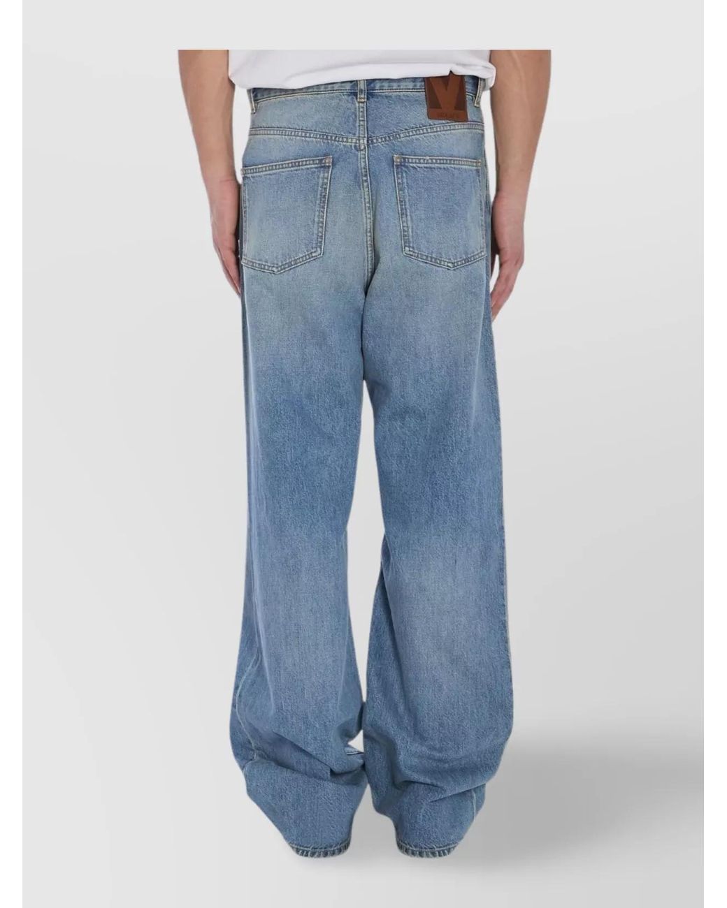 Valentino Garavani Blue Denim Baggy Jeans for men