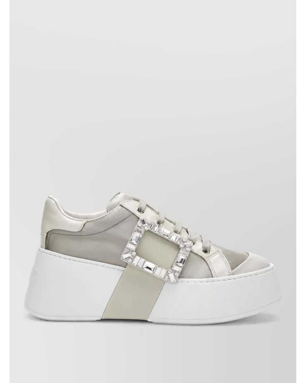 Roger Vivier White Low-Top Sneakers