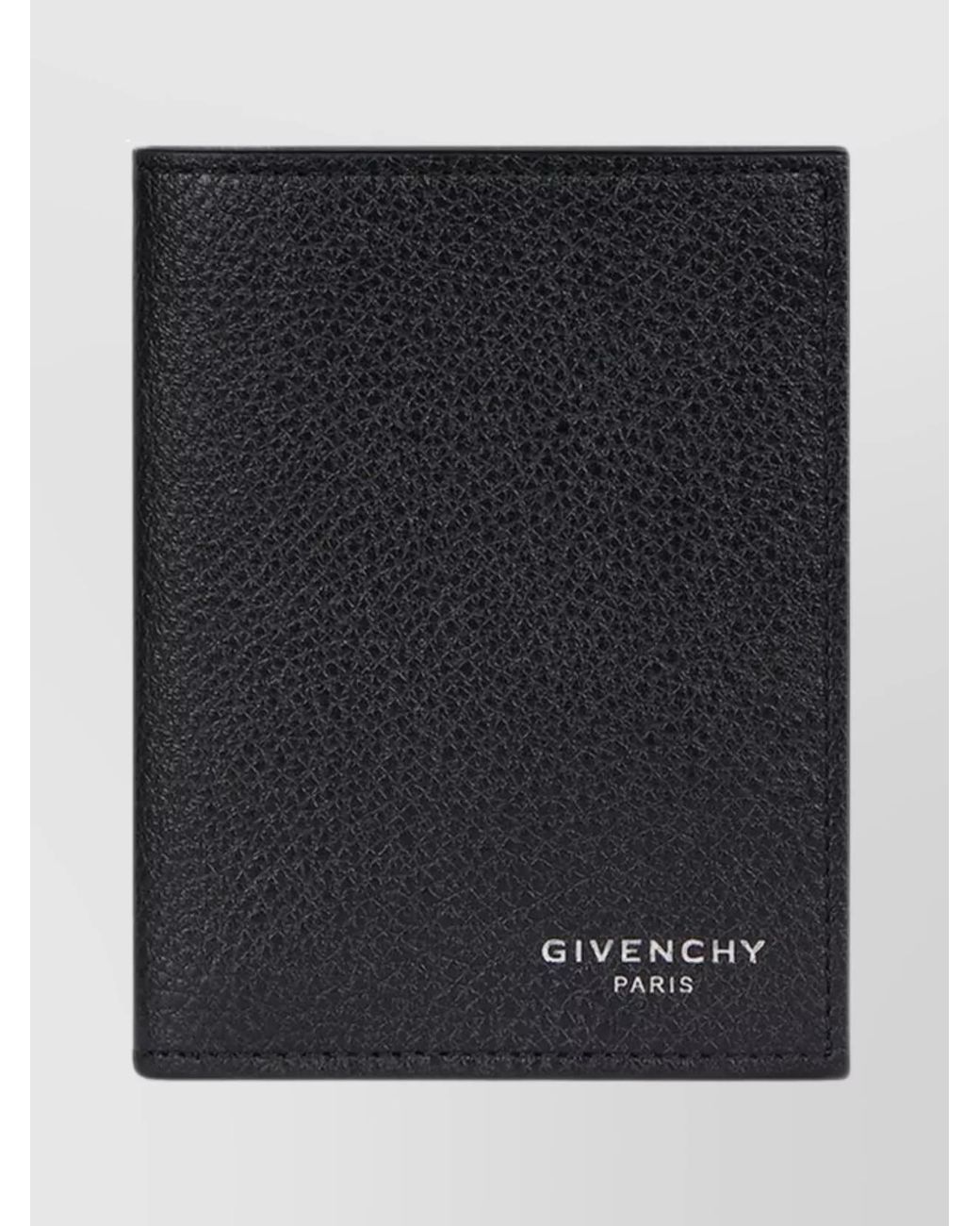 Givenchy Black Grained Leather Card Holder for men