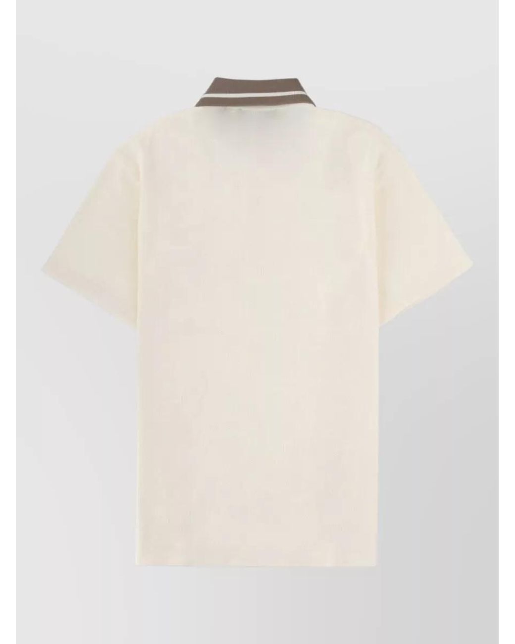 Versace Jeans Couture Natural Cotton Logo Patch Polo Shirt for men
