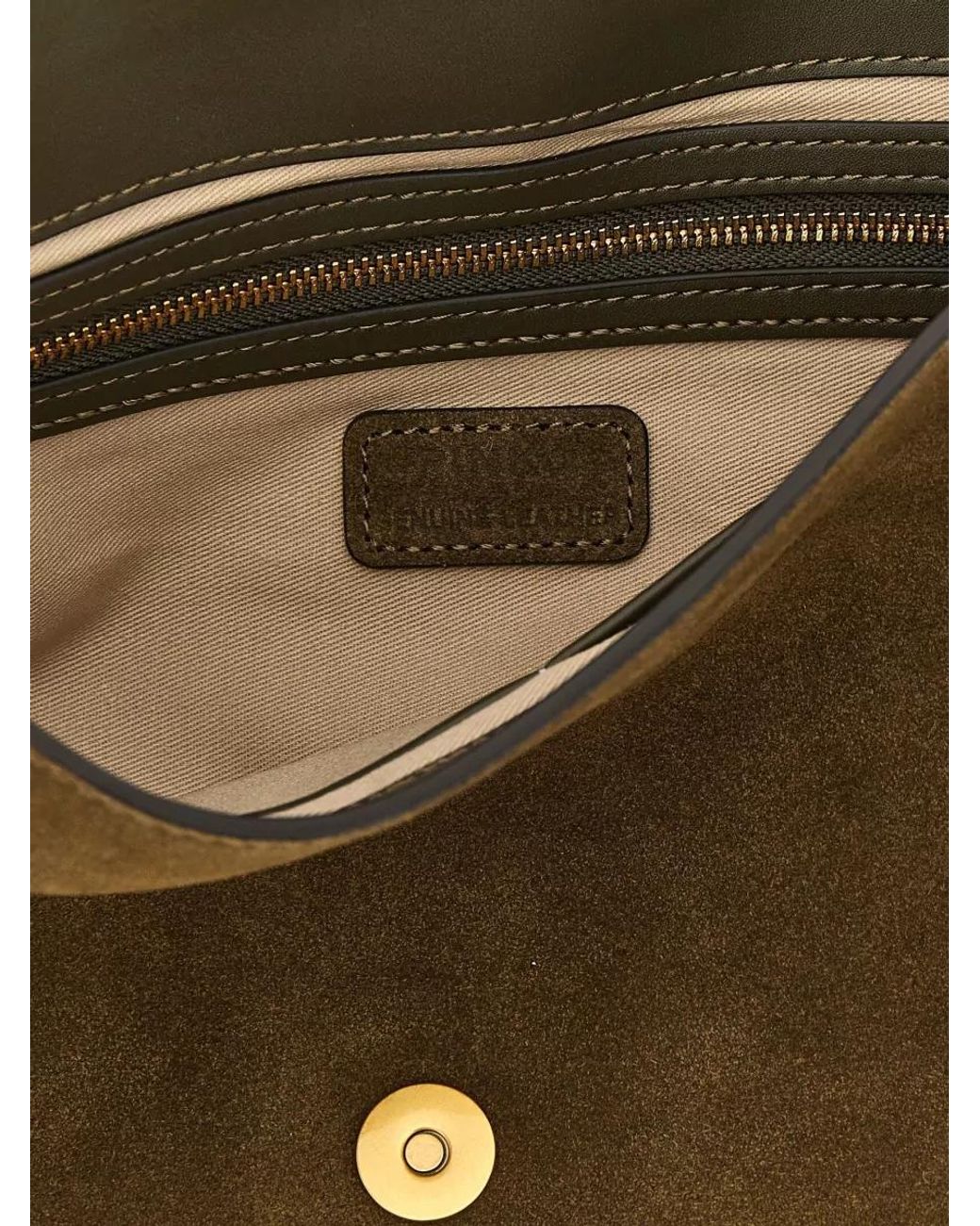 Pinko Brown Love Bag Medium Leather Clutch Bag