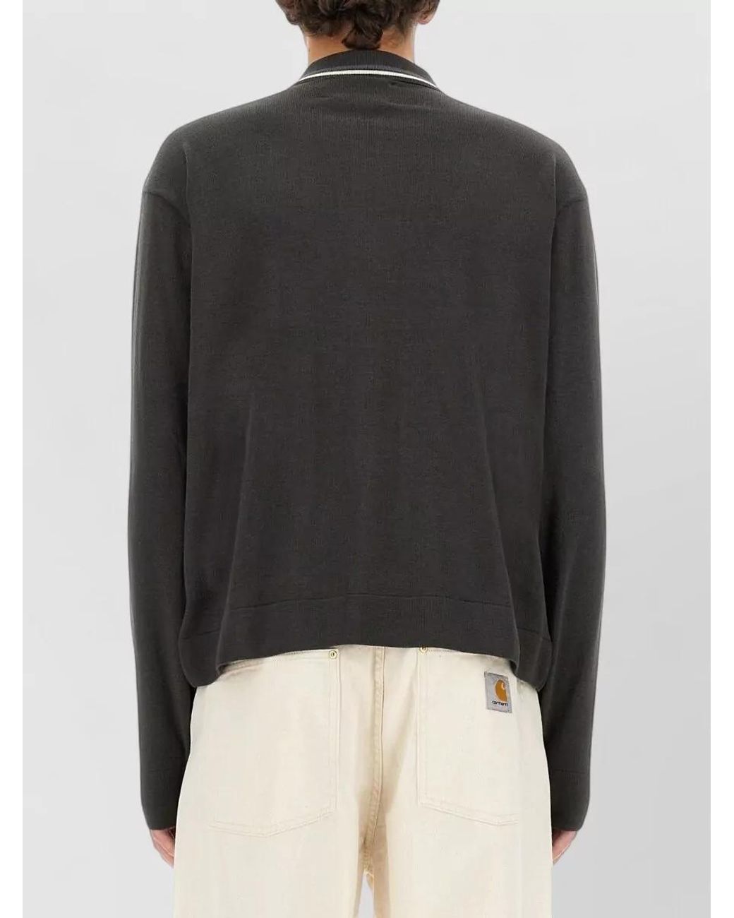 AWAKE NY Black Zip Jumper for men