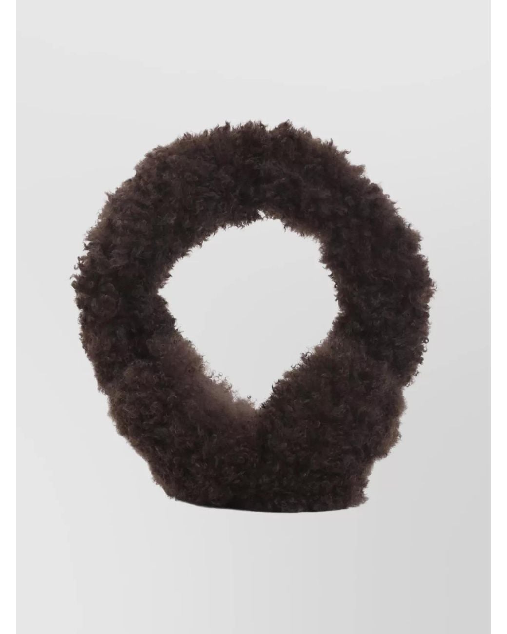 Yves Salomon Black Lamb Fur Earmuffs