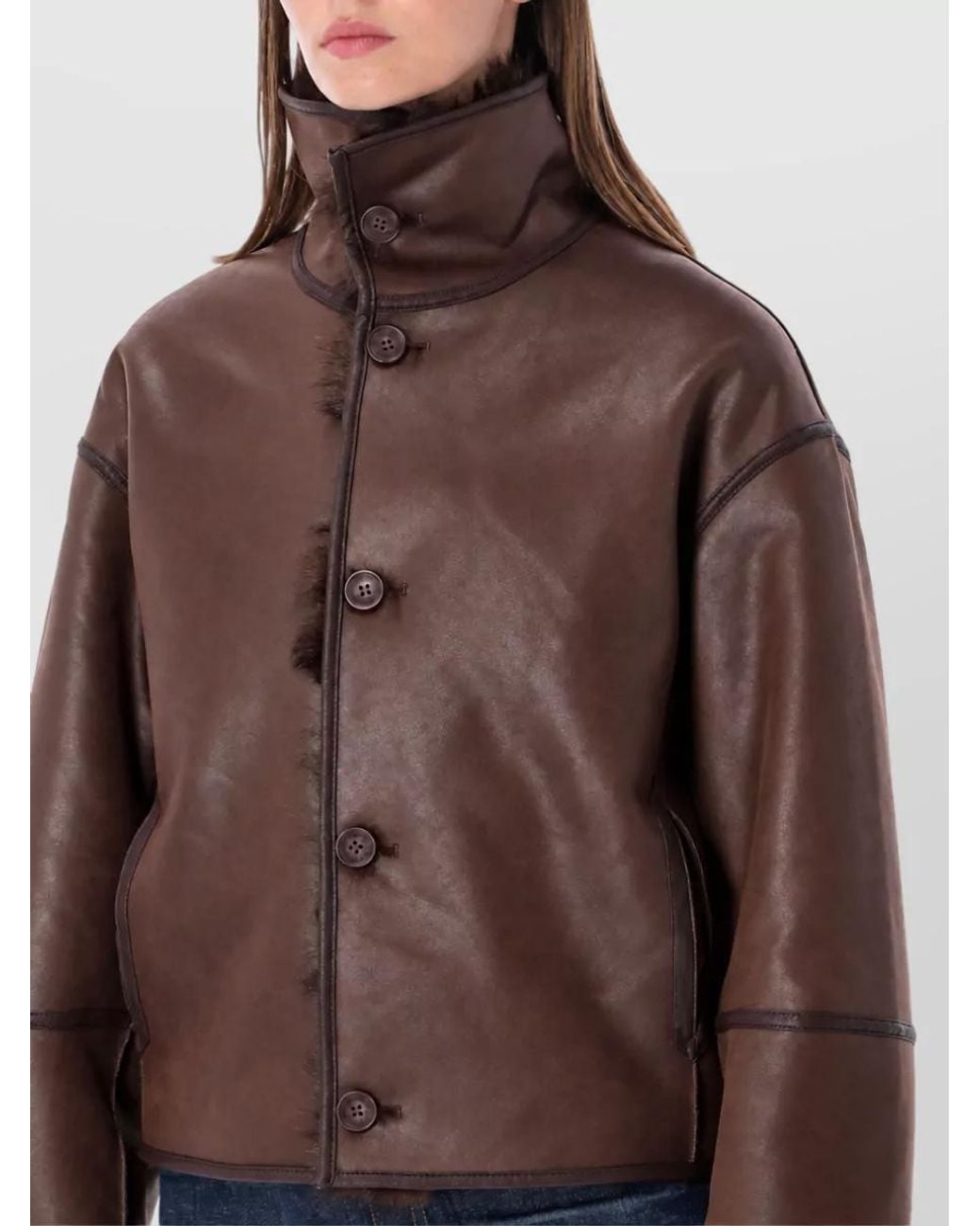 Urbancode Blue Faux Fur Reversible Short Jacket