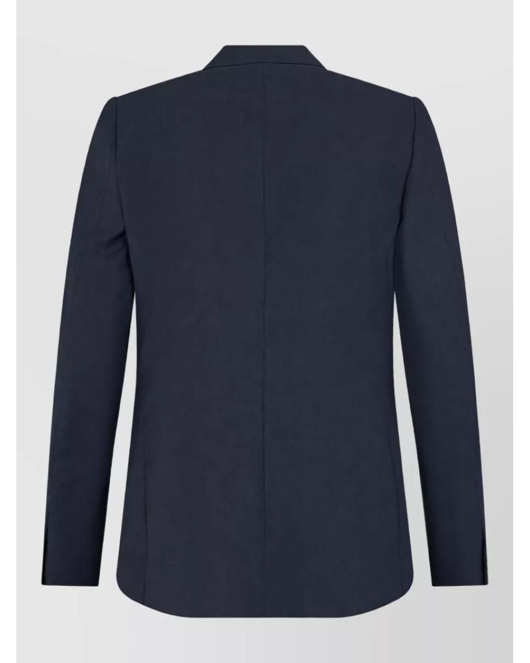 Zegna Blue Wool Single-Breasted Coat for men