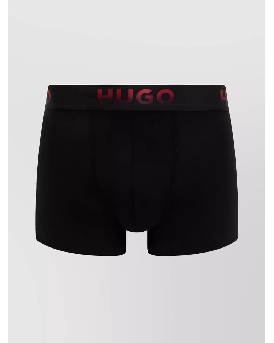 HUGO Black Cotton Boxer Briefs 3-Pack for men