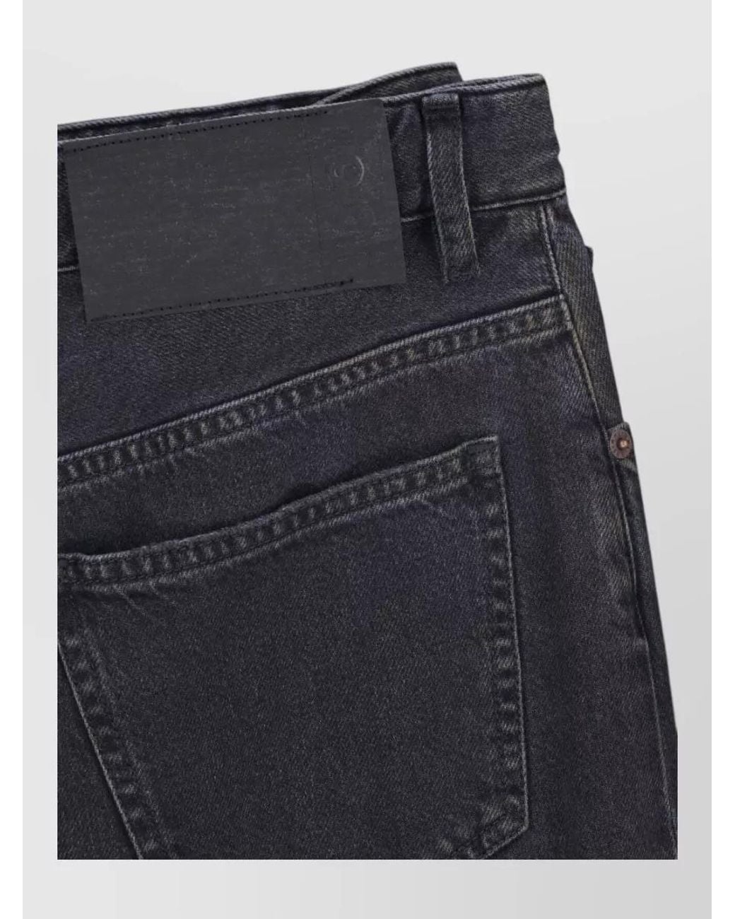 MM6 by Maison Margiela Blue Straight-Leg Low-Rise Denim Jeans