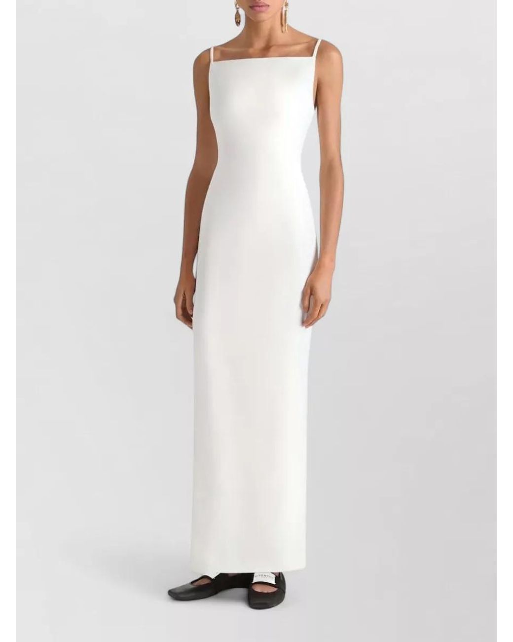 Givenchy White Crepe Cady Maxi Dress