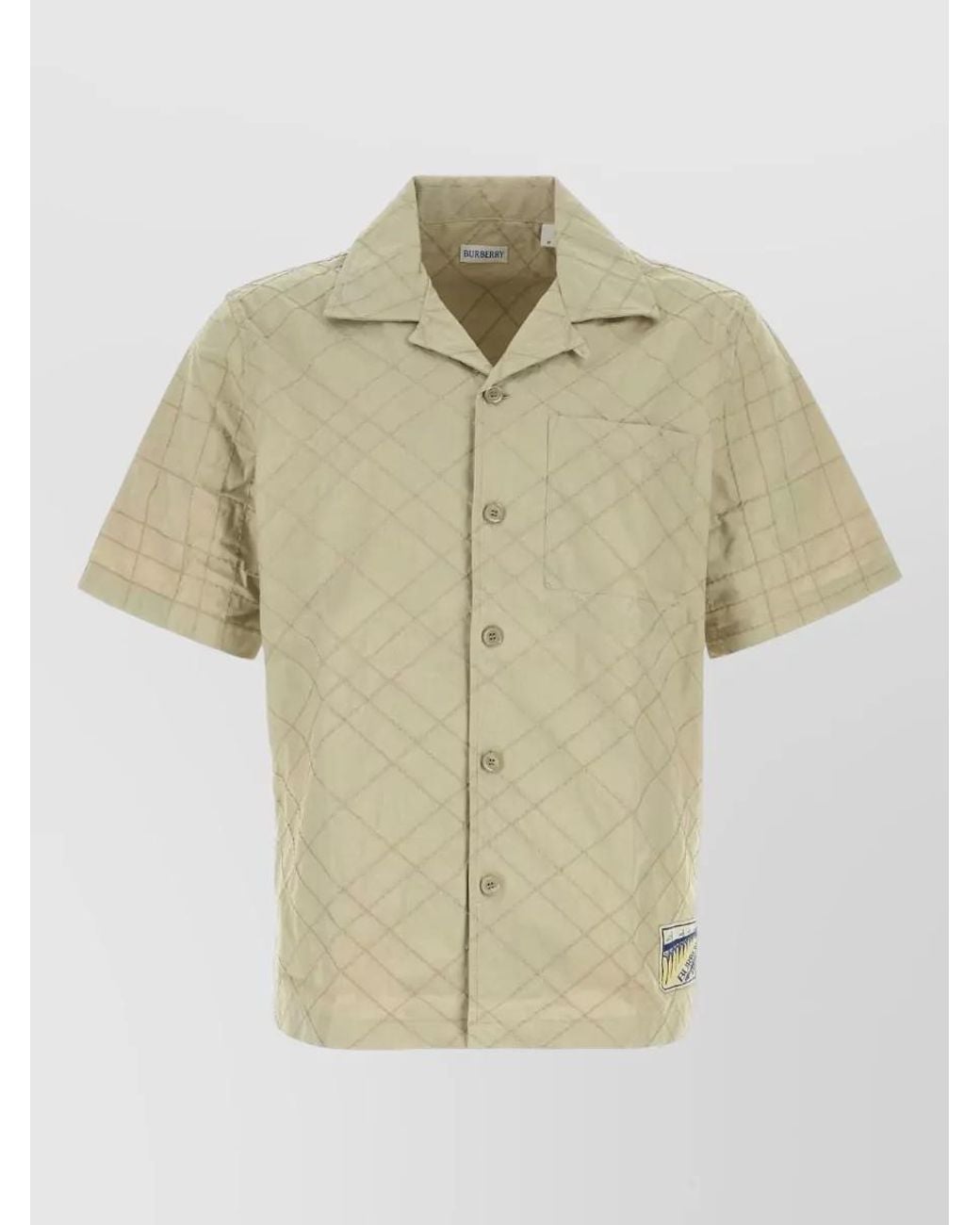 Burberry Metallic Cotton Shirt for men