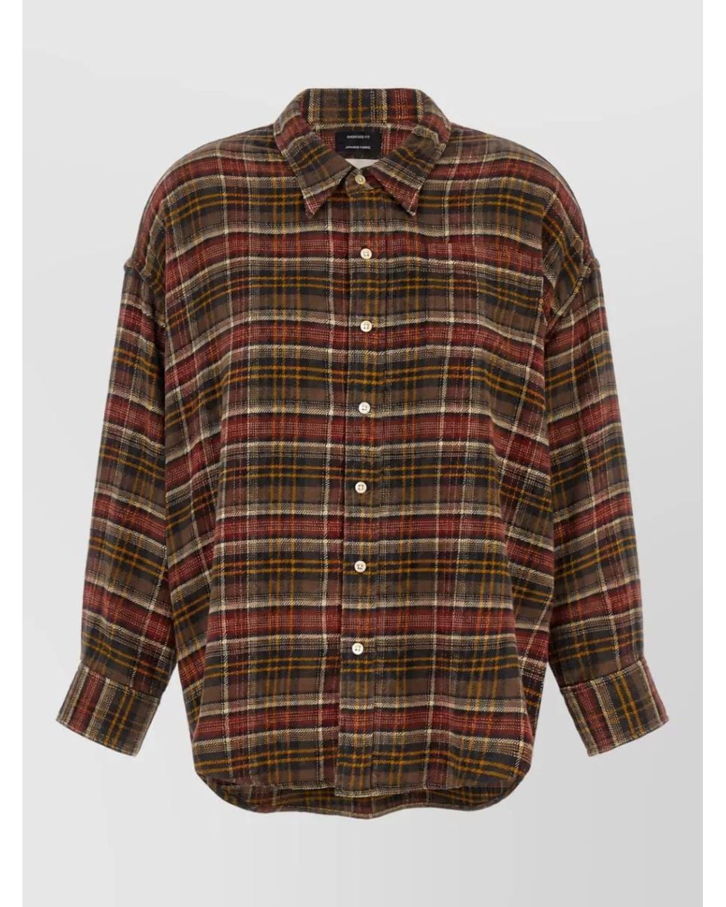 R13 Brown Checked Shirt