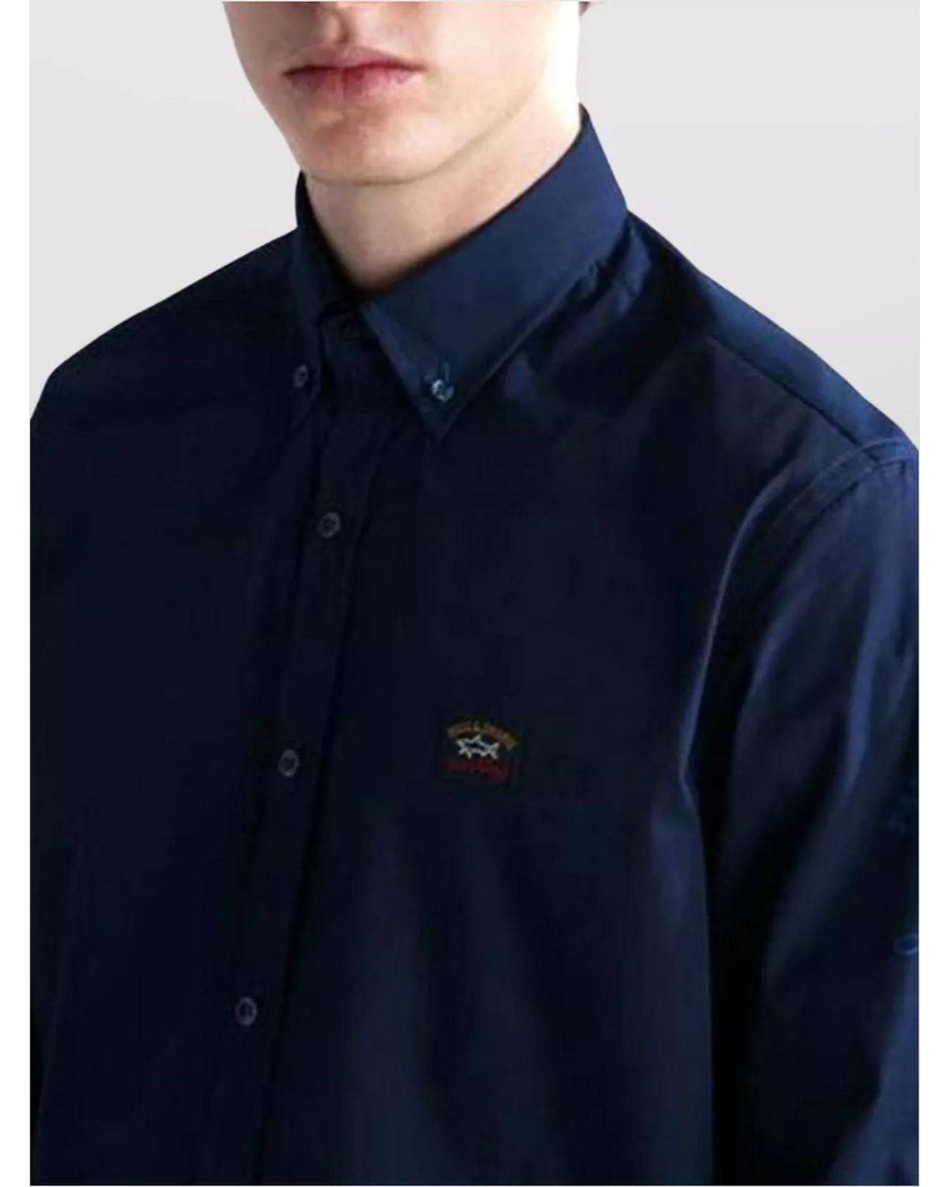 Paul & Shark Blue Cotton Shirt for men