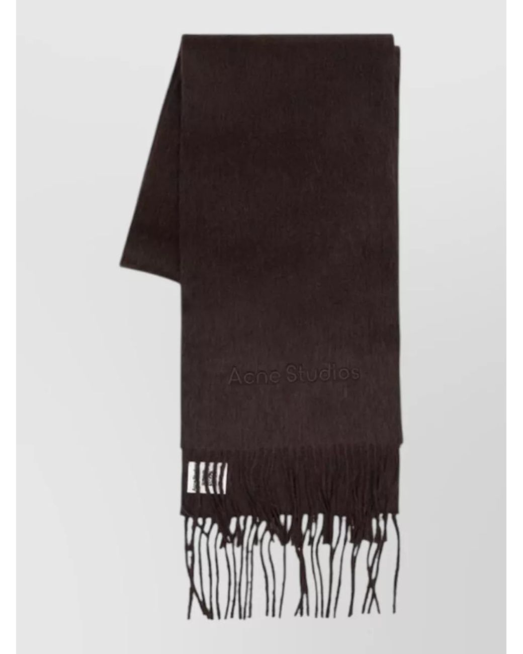 Acne Black Wool Scarf