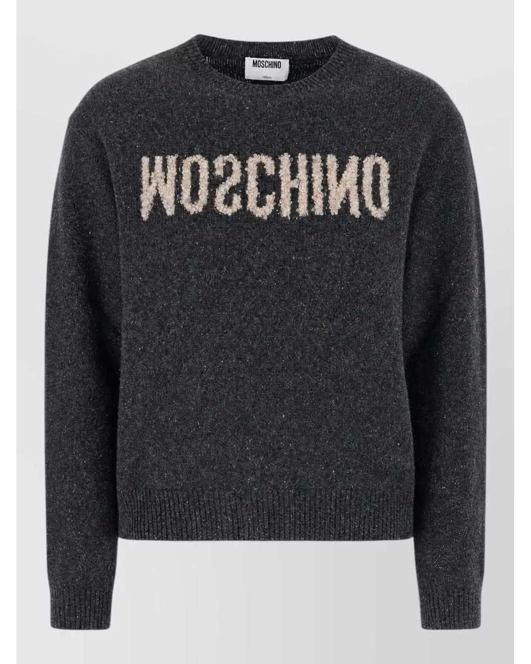 Moschino Black Wool Blend Sweater