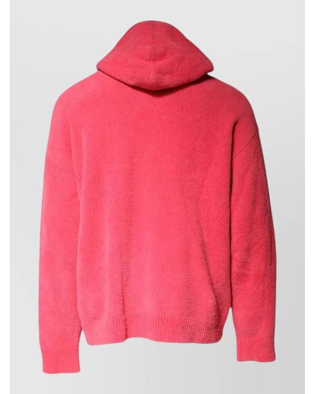 Dolce & Gabbana Pink Knit Hooded Sweater for men