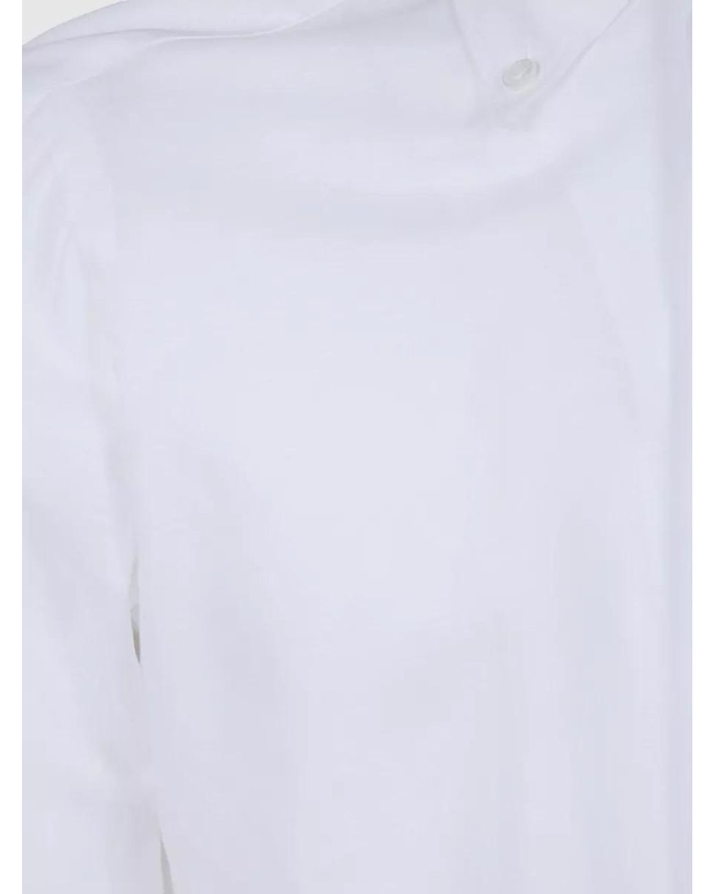Barba Napoli White Cotton And Linen Shirt for men