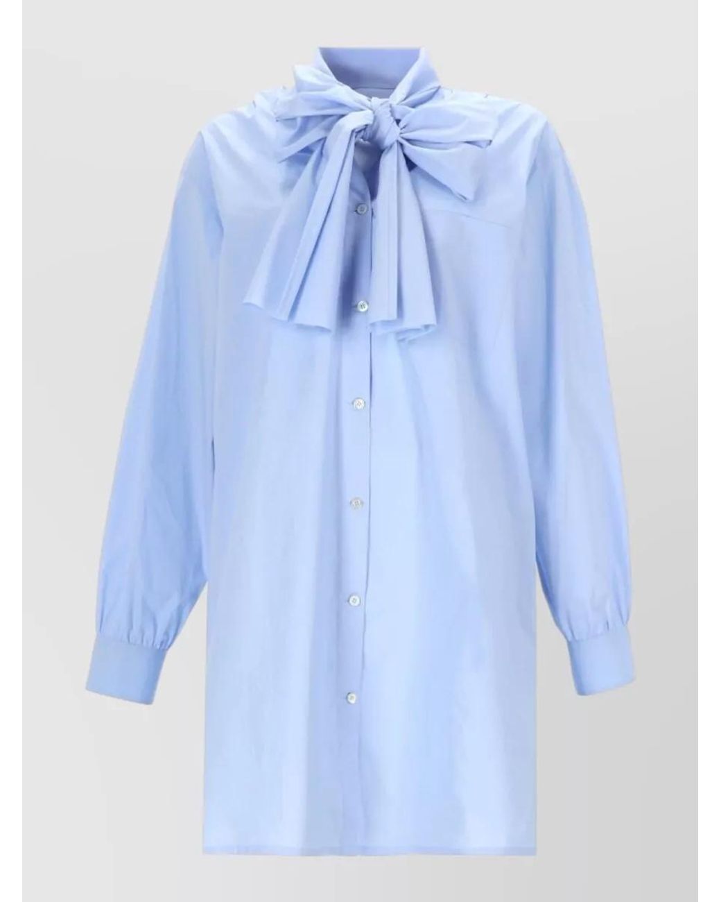 Moschino Blue Bow-Detailed Mini Dress