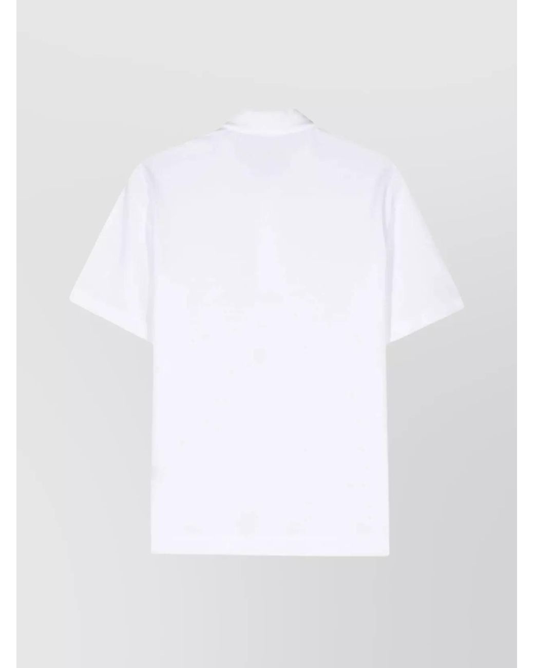 Circolo 1901 White Cotton Piqué Short-Sleeve Polo Shirt for men