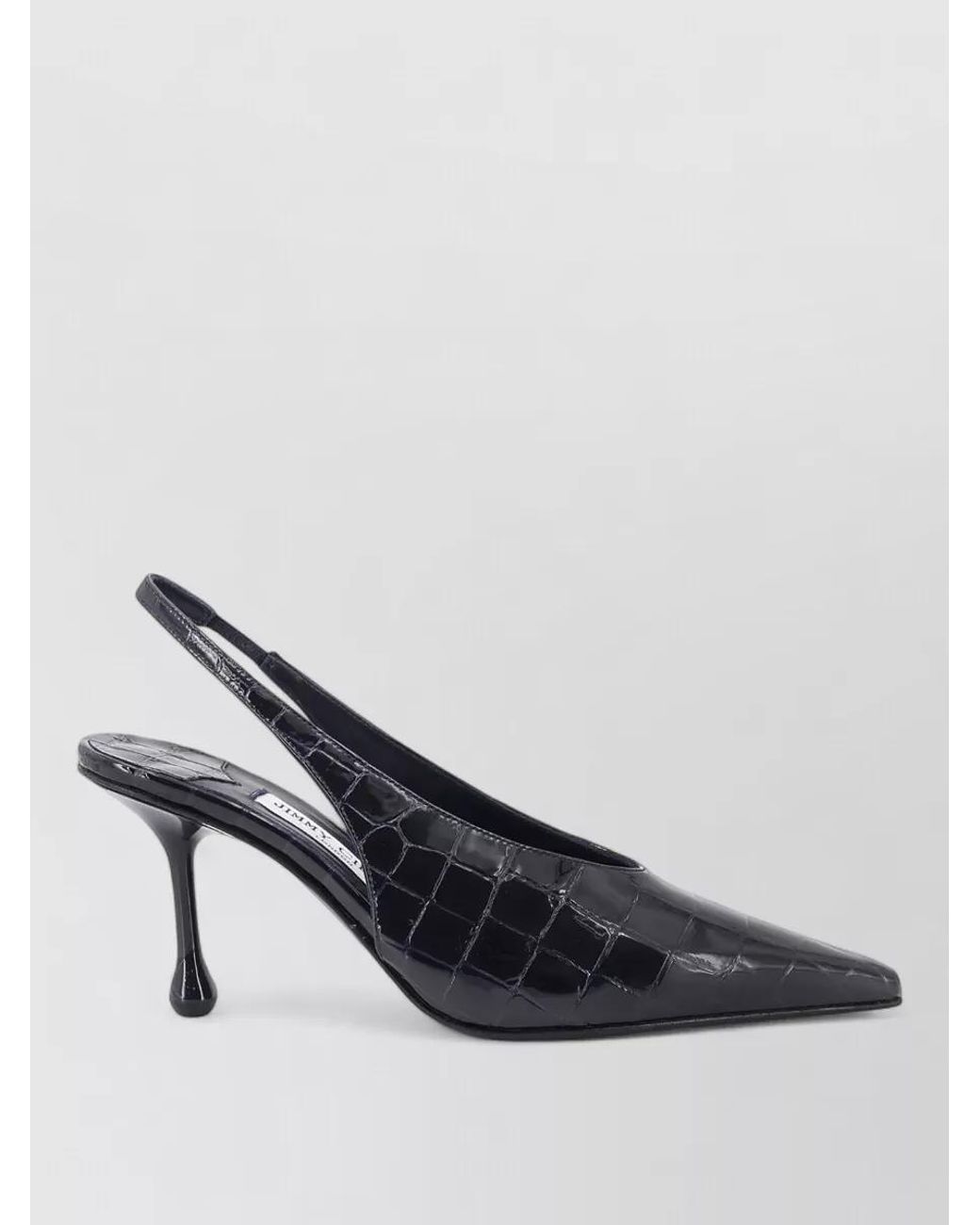 Jimmy Choo Multicolor Patent Leather Crocodile-Effect Slingback Pumps