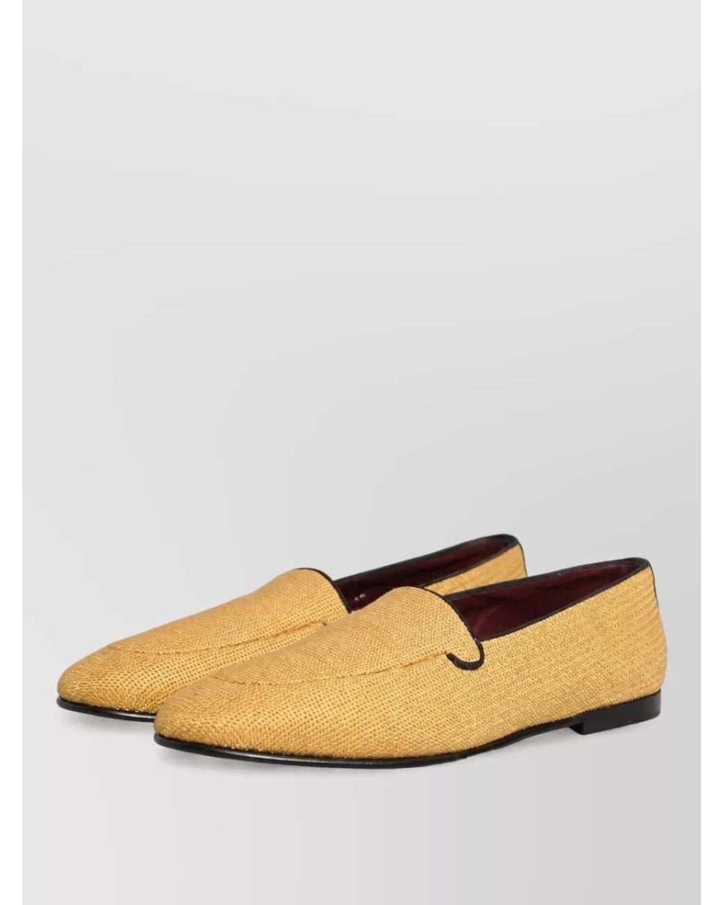 Dolce & Gabbana Natural Leather Slip-On Loafers for men