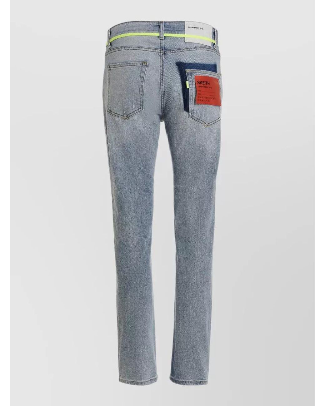 Department 5 Blue Denim Slim-Fit Straight-Leg Jeans for men