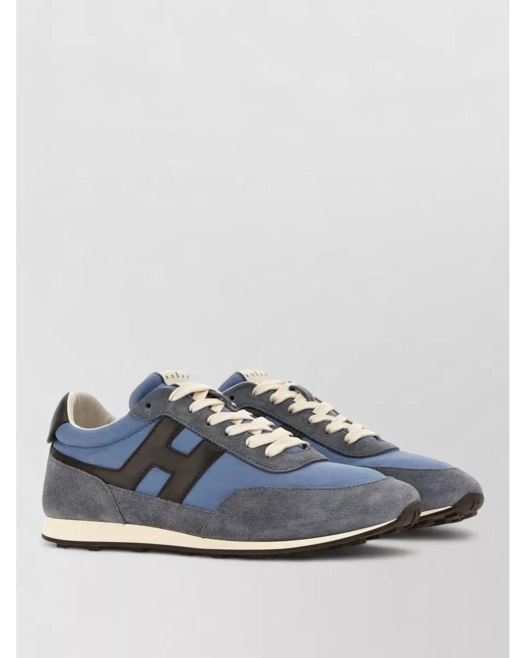 Hogan Blue Leather Low-Top Sneakers for men