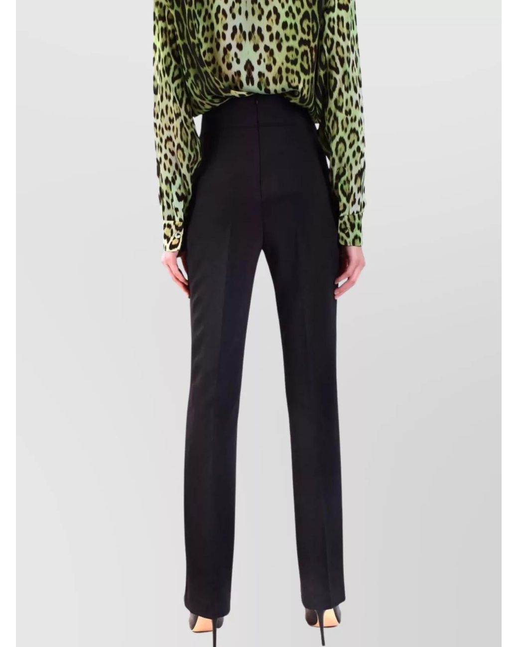 Pinko Black High-Rise Trousers