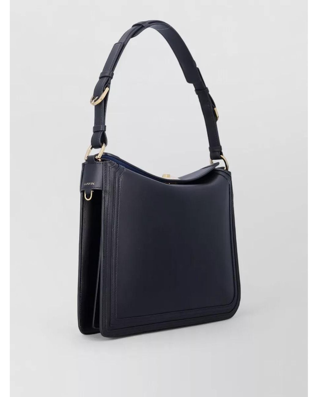 Lanvin Blue Calfskin Shoulder Bag
