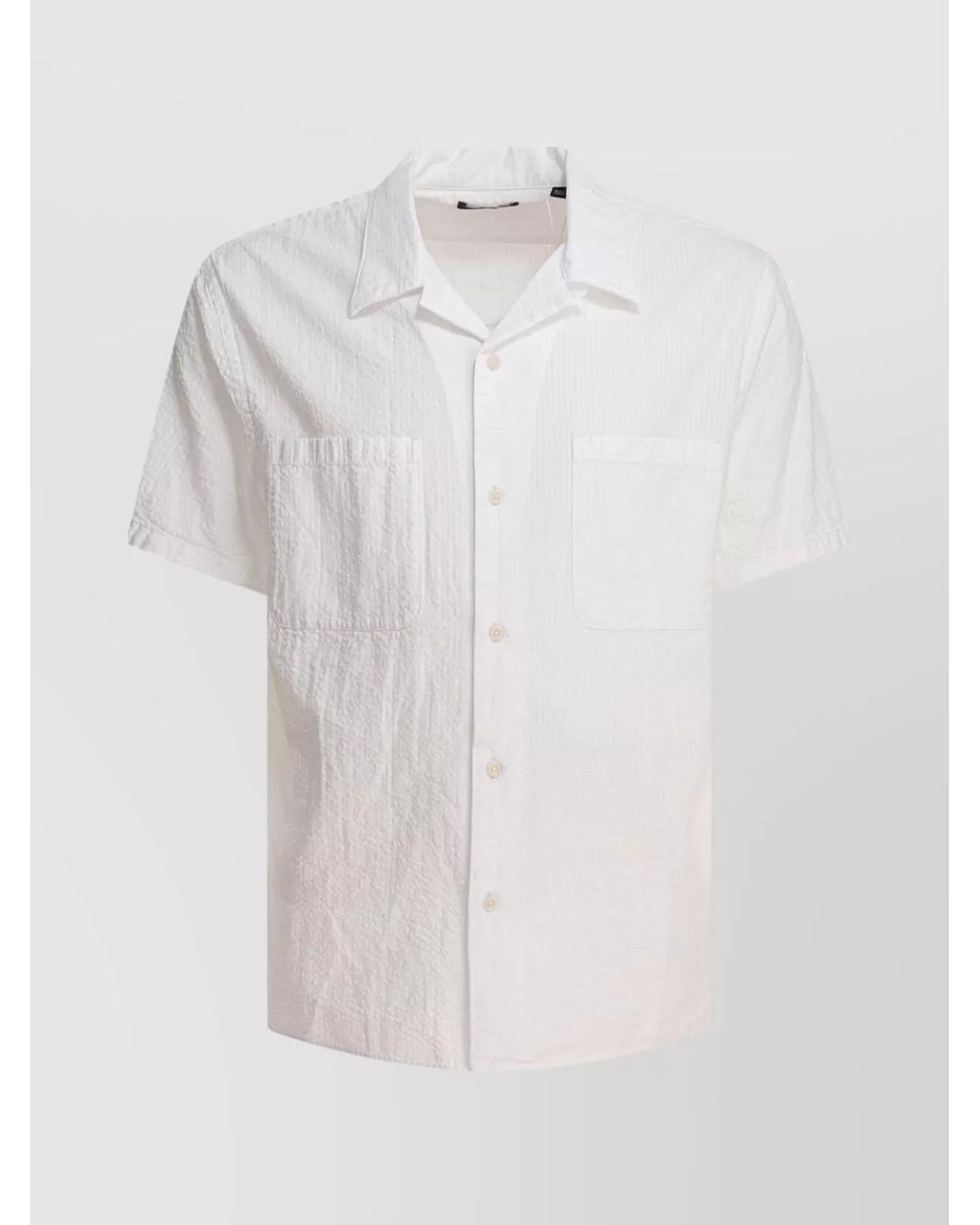 Vince White Seersucker Shirt for men