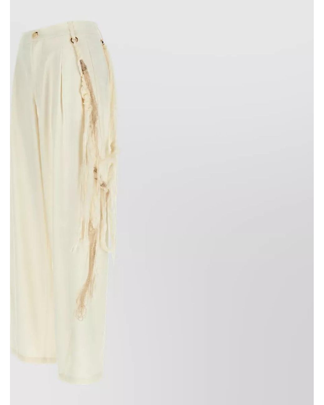 DARKPARK White Wide-Leg Trousers