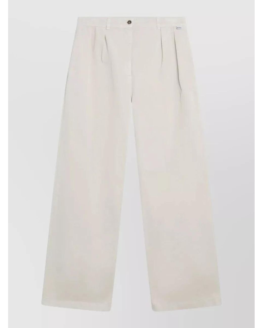 Prada White Sandcolored Trousers