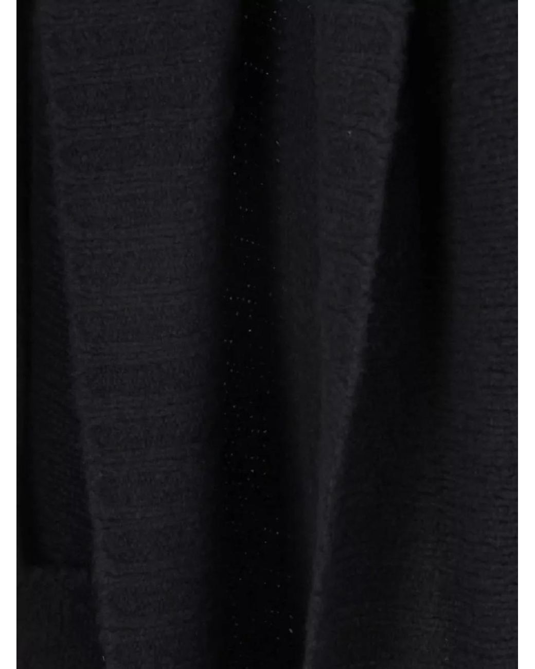 Rick Owens Black Cashmere Silk Crewneck Sweater