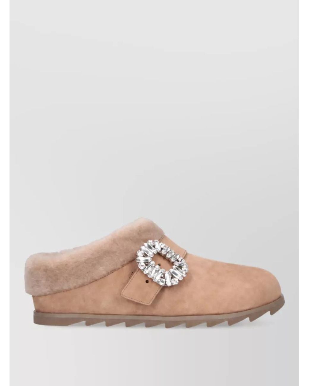Roger Vivier Pink Leather Mules