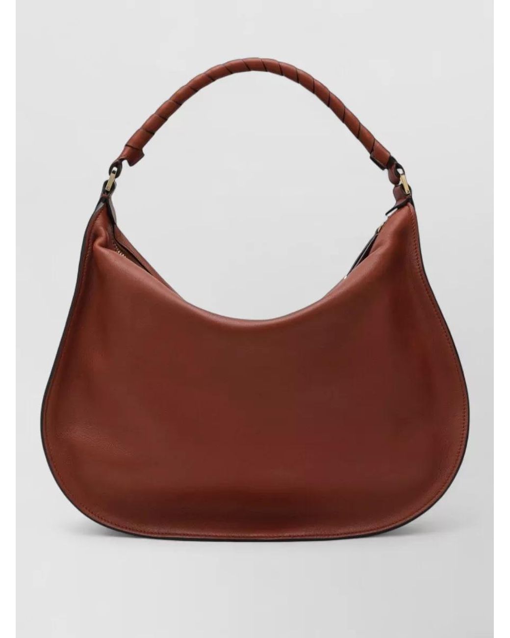 Chloé Brown Marcie Medium Leather Shoulder Bag
