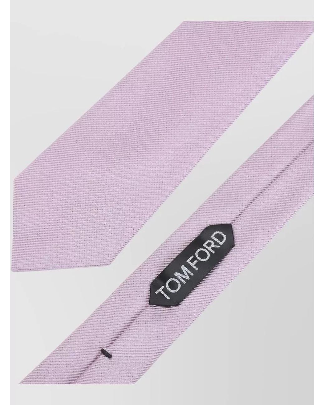 Tom Ford White Textured Silk Slim Tie for men