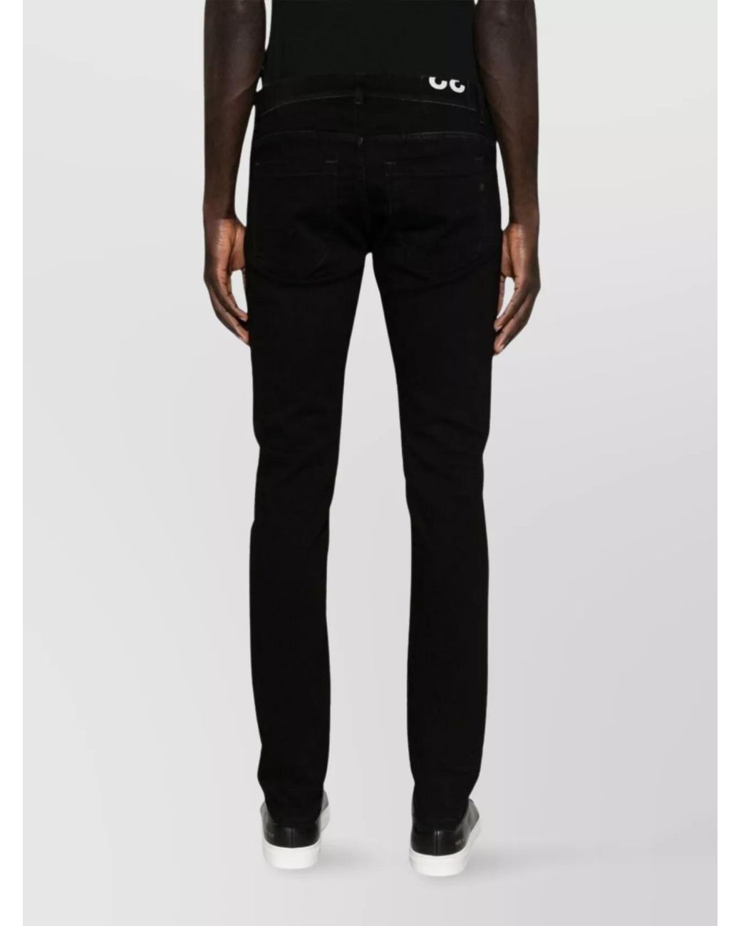 Dondup Black Skinny Trousers for men