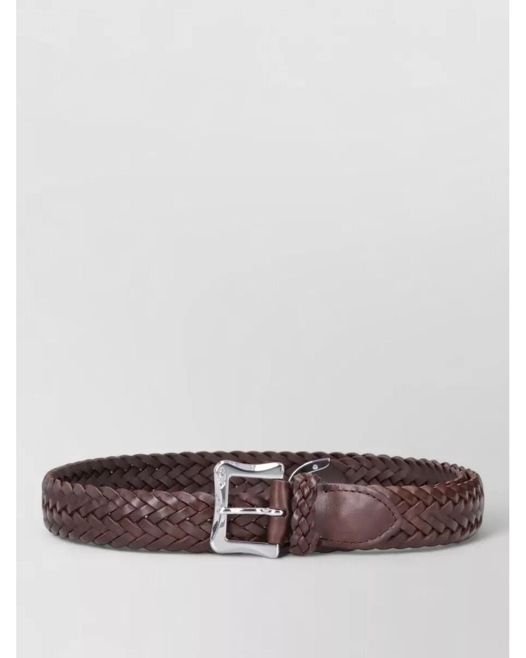 J&m Davidson White Leather Belt for men