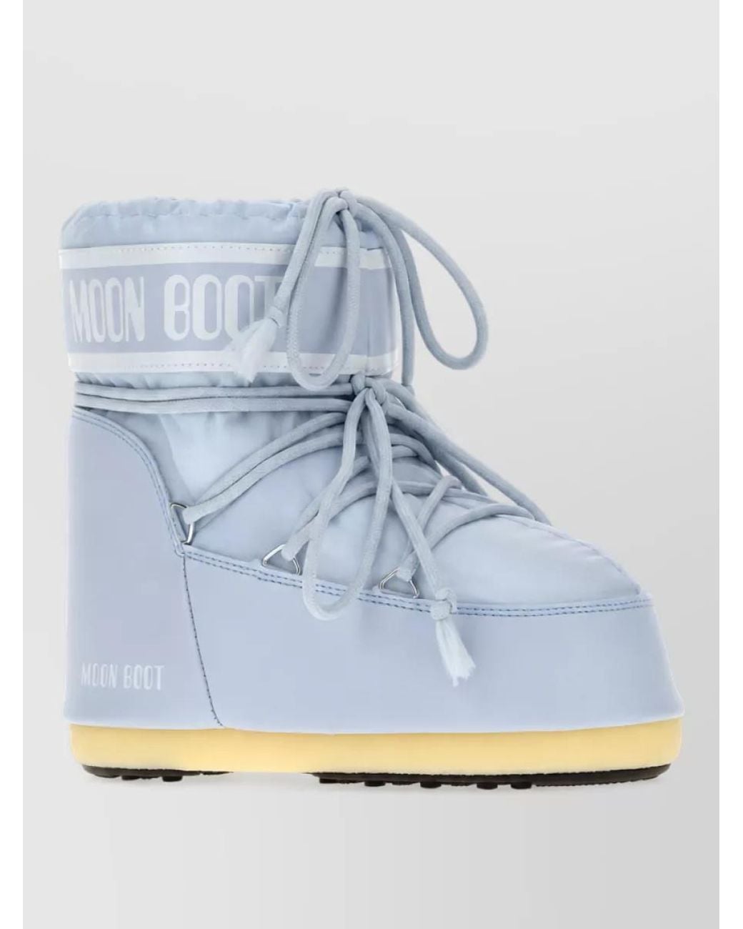 Moon Boot Blue Nylon Icon Low Ankle Boots