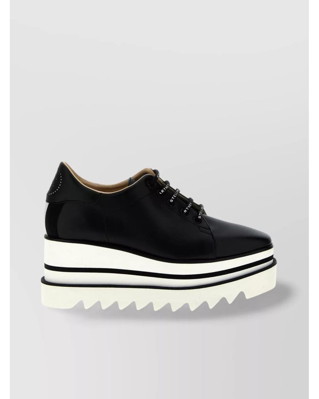 Stella McCartney Gray Sneak-Elyse Wedge Sneakers