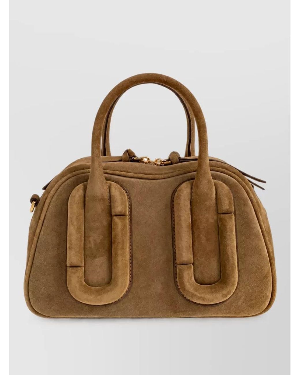 Marc Jacobs Brown The Bauletto Suede Shoulder Bag