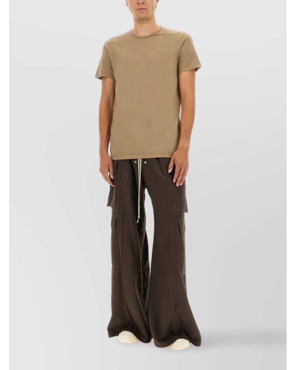 Rick Owens Natural Level T Cotton T-Shirt for men