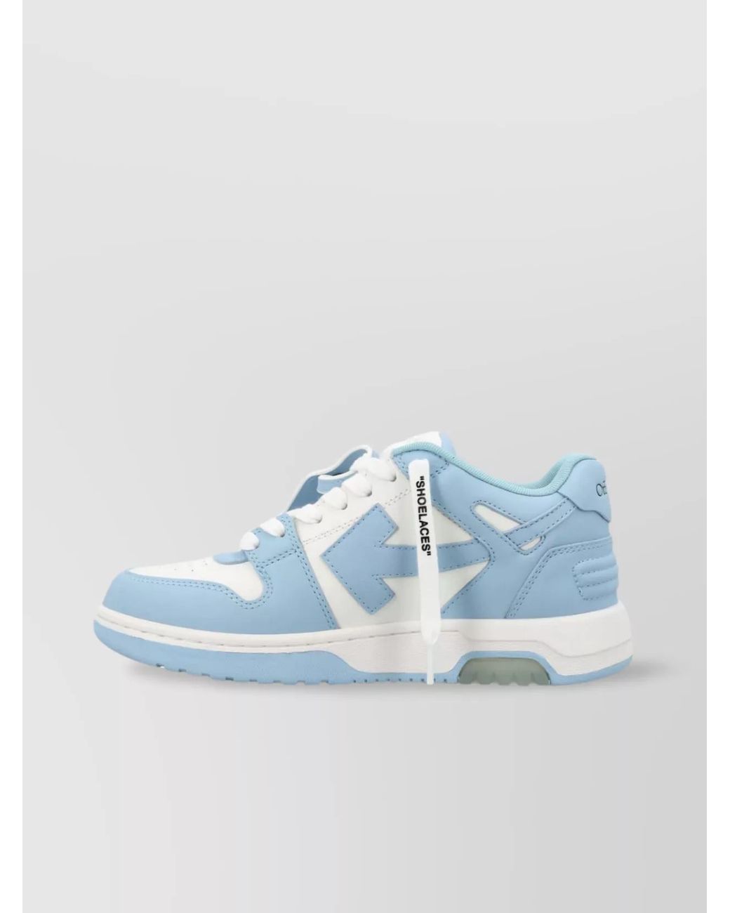 Off-White c/o Virgil Abloh Blue Leather Out Of Office Low-Top Sneakers